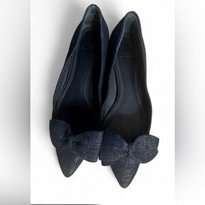 Tory Burch Navy Bow Flats
